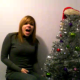 Katelyn is not the girl in the first picture. It is her friend, who walks by, rudely places her ass in front of the camera, and lets one go. She later sticks her face in the camera so we can see her face. What a stinky way to celebrate Christmas!